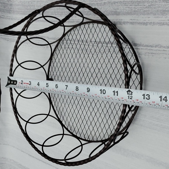  2-Tier Metal Countertop Fruit Vegetables Basket Bowl - Picture 6 of 13